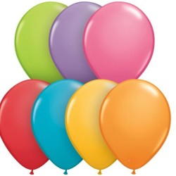 Lateksowe klasyczne Balon QL 5", pastel mix festiwalowy / 100 szt. 5"