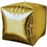 Foliowy balon złoty w kształcie sześcianu 15" - 38 cm. 1 szt.