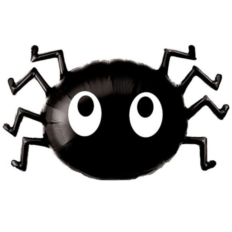 Czarny Balon foliowy w kształcie pajączka QL 39" SHP "Pająk" 1 szt