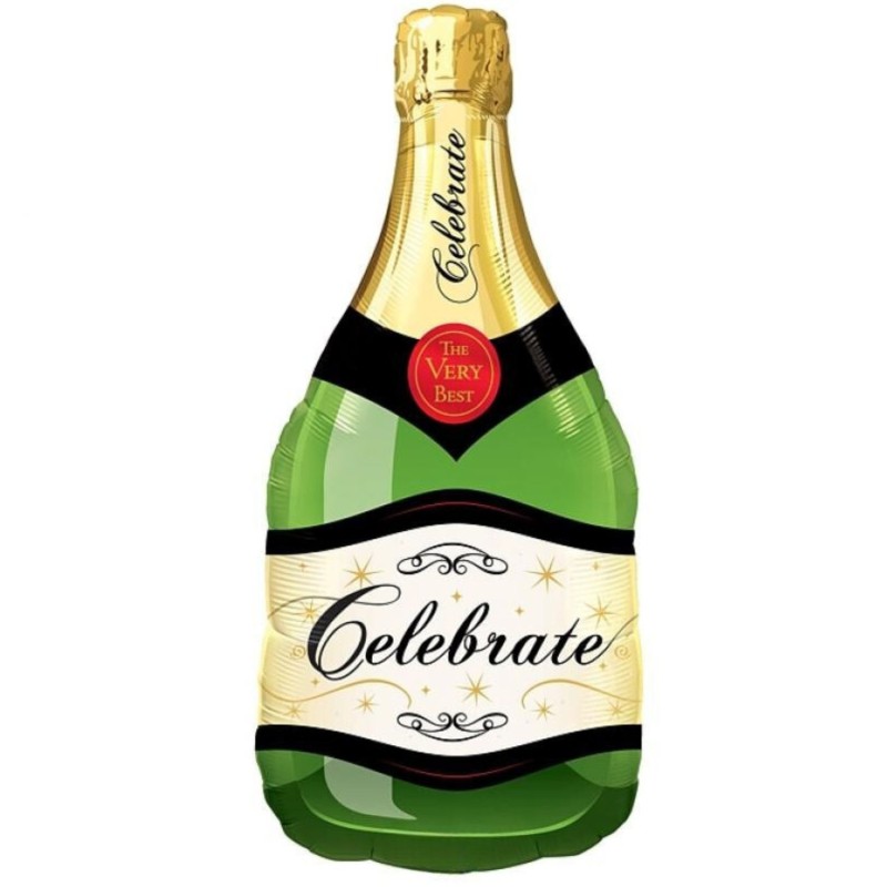 Balon foliowy 39" QL SHP "Butelka Szampana" ST ASORT 1 szt.