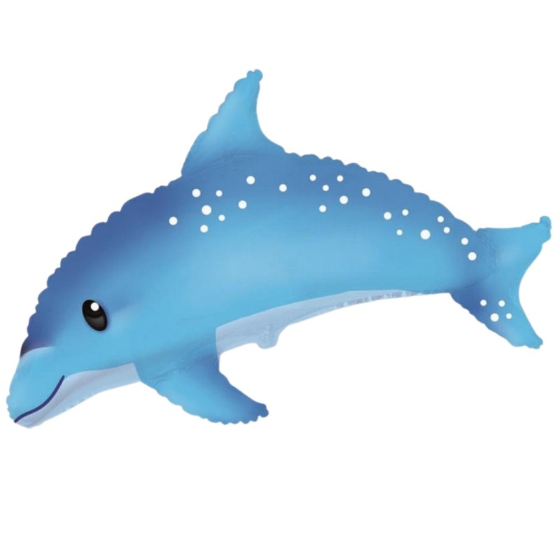 Kolorowy Balon foliowy 24" FX - Słodki Delfin, niebieski 1 szt.