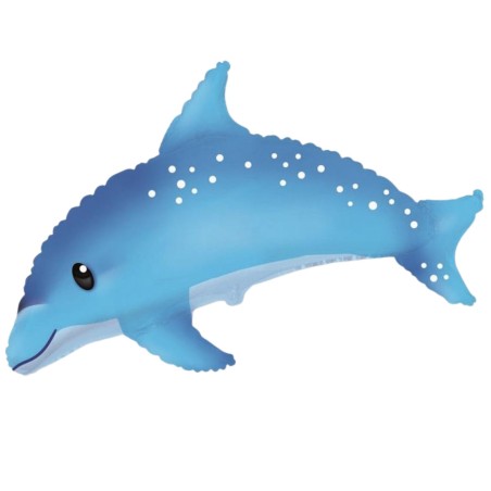 Kolorowy Balon foliowy 24" FX - Słodki Delfin, niebieski 1 szt.