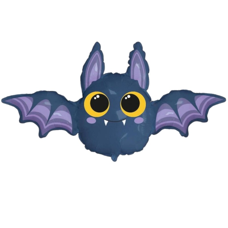 Kolorowy Balon foliowy 24" FX - Nietoperz 1 szt. Halloween