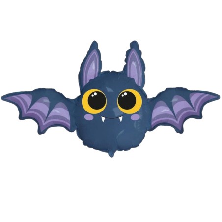 Kolorowy Balon foliowy 24" FX - Nietoperz 1 szt. Halloween