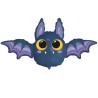 Kolorowy Balon foliowy 24" FX - Nietoperz 1 szt. Halloween