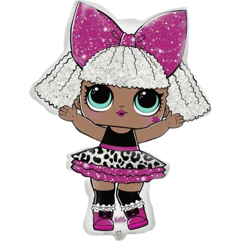 Kolorowy Balon foliowy 14 cali FX - LOL: Diva 1 szt.