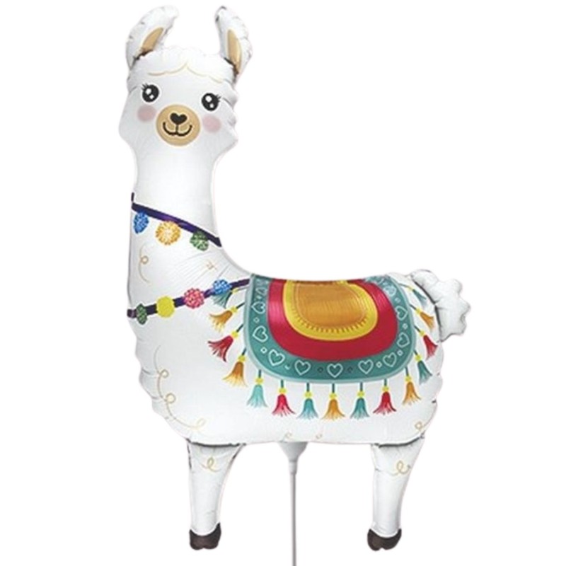 Kolorowy Balon foliowy 14" FX - Lama 1 szt.