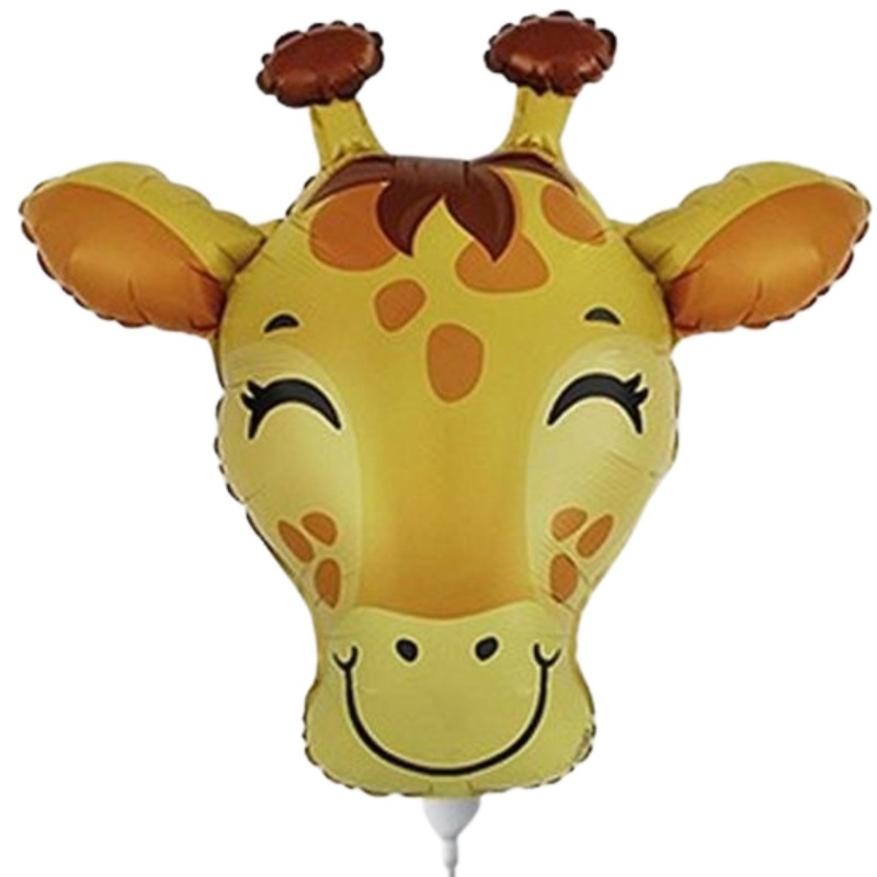 Kolorowy Balon foliowy 14" FX - Żyrafa (głowa) 1 szt. 33 cm.