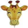 Kolorowy Balon foliowy 14" FX - Żyrafa (głowa) 1 szt. 33 cm.