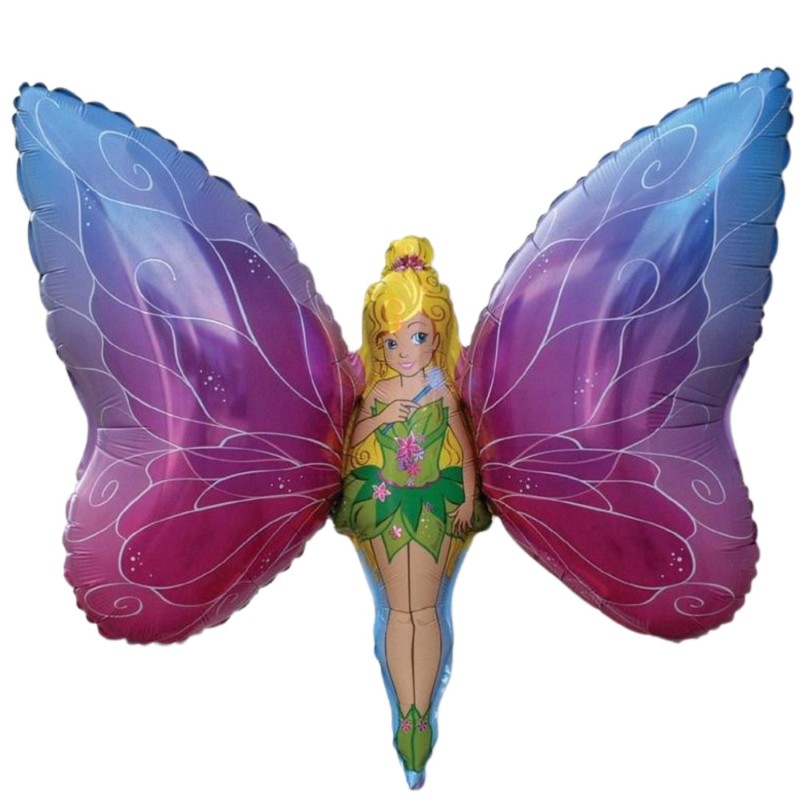 Kolorowy Balon foliowy 24" FX - "Wróżka ze skrzydełkami" 1 szt.