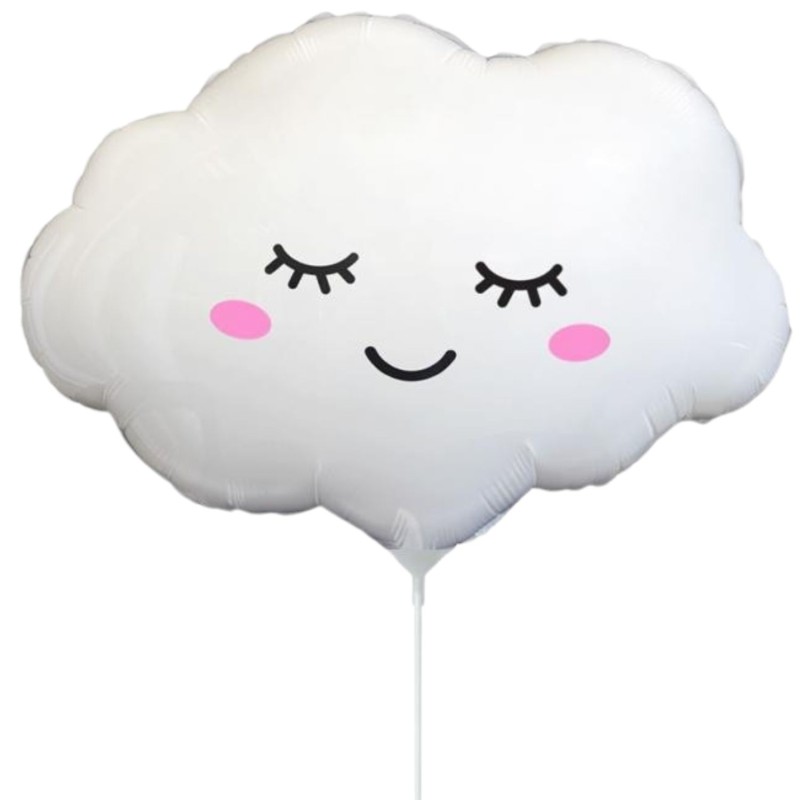 Kolorowy Balon foliowy 14" FX - Chmurka - na patyki 1 szt.