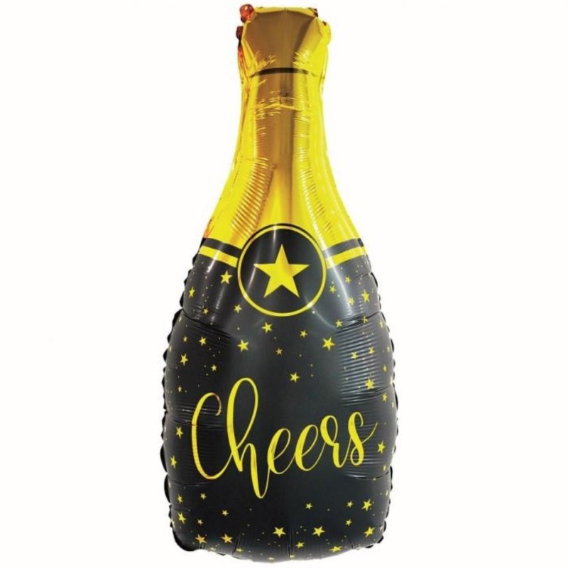 Kolorowy Balon foliowy B&C Szampan - Cheers, 35x76 cm 1 szt.