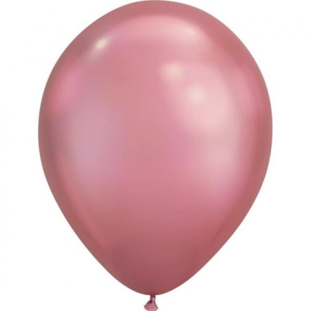 Lateksowy balon różowo-fioletowy chrom. 7" - 18 cm. 100 szt.