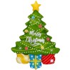 Kolorowy Balon foliowy 24" FX - Choinka, pakowany 1 szt.
