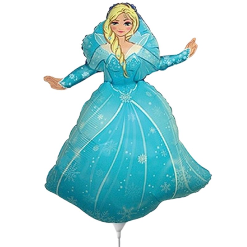 Kolorowy Balon foliowy 14" FX - Śnieżna Kraina - Księżniczka (blond) 1 szt.