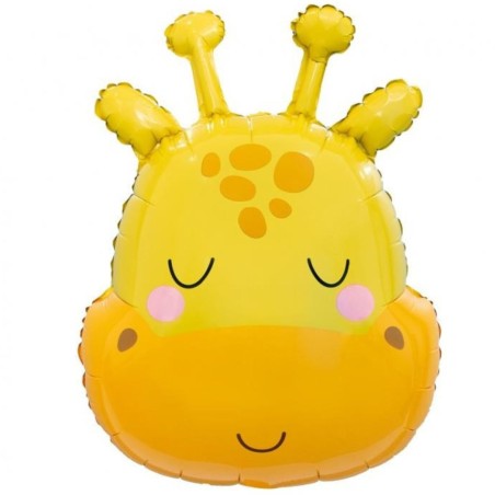 Kolorowy Balon foliowy Żyrafa, 53x40 cm (głowa) 1 szt.