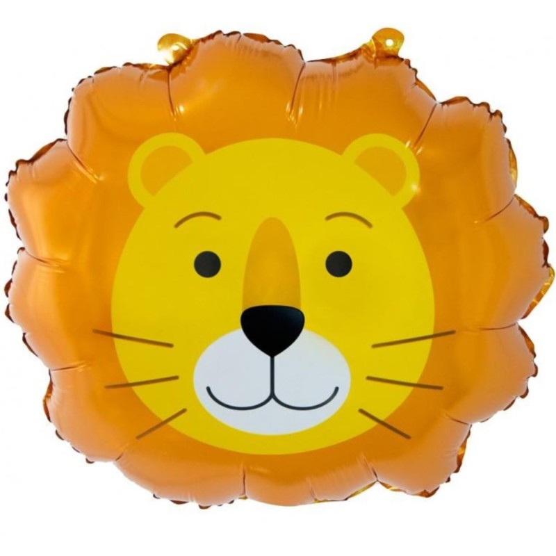 Kolorowy  Balon foliowy Lew, 43x38 cm (głowa) 1 szt.