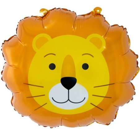 Kolorowy  Balon foliowy Lew, 43x38 cm (głowa) 1 szt.