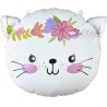 Kolorowy Balon foliowy Kotek, 44x35 cm (głowa) 1 szt.