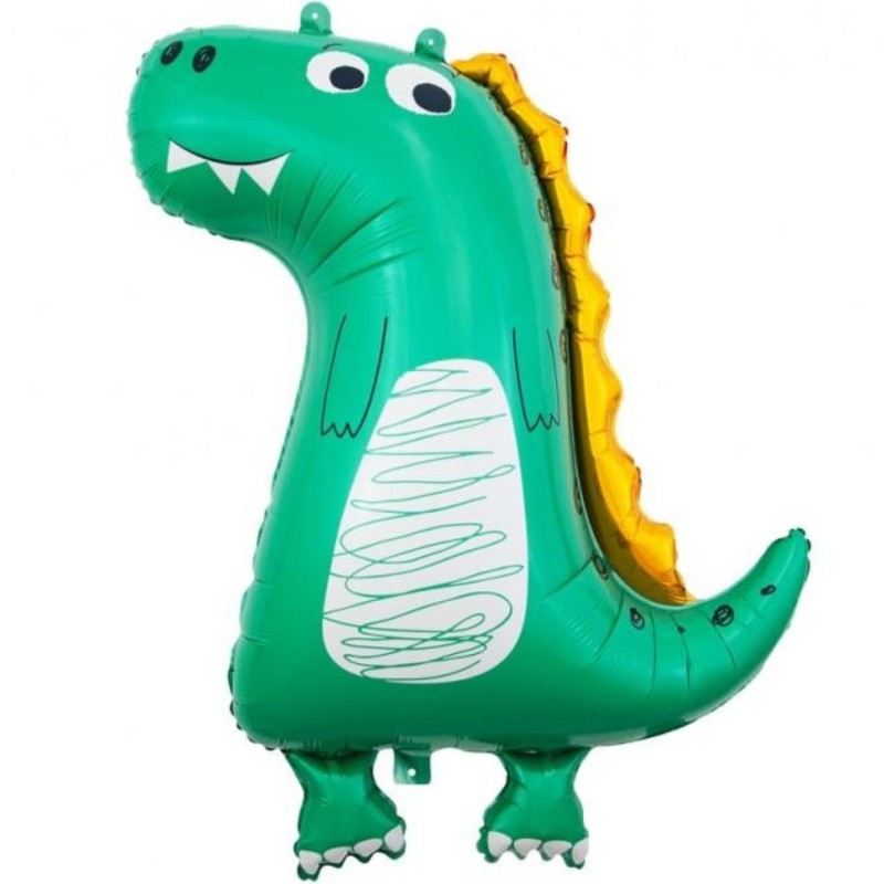 Kolorowy Balon foliowy w kształcie Dinozaur (rysunkowy), 70 cm 1 szt.