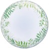 Foliowy balon przezroczysty w liście 24" - 61 cm. 1 szt.
