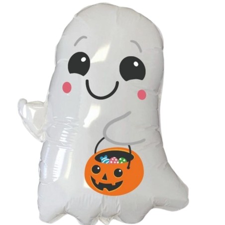 Kolorowy Balon foliowy 24" FX - Duszek z wiaderkiem, 1 szt. Halloween