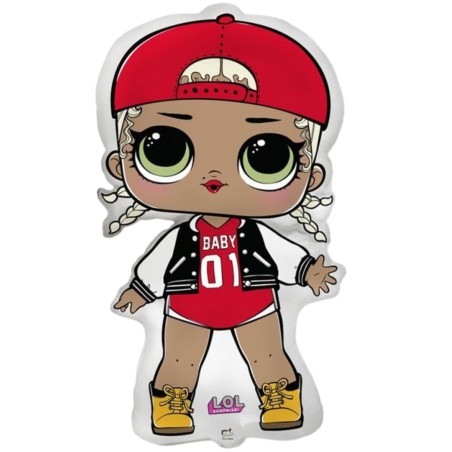 Kolorowy Balon foliowy 24" FX - LOL: MC Swag, pakowany 1 szt.