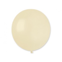 Lateksowe Balony beżowe w kształci kuli. 19"- 48 cm / 50 szt.