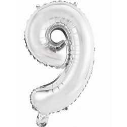 Balon foliowy srebrna Cyfra...