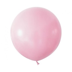 Lateksowe Balony różowe w kształci kuli. 24"- 61 cm / 2 szt.