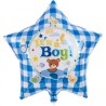 Foliowe Balony niebieski z napisem "It’s A Boy". 15"- 38 cm / 1 szt.