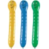 Lateksowe Balony Kolorowe w kształcie "Dżdżownice długie". 30"- 95 cm / 3 szt.