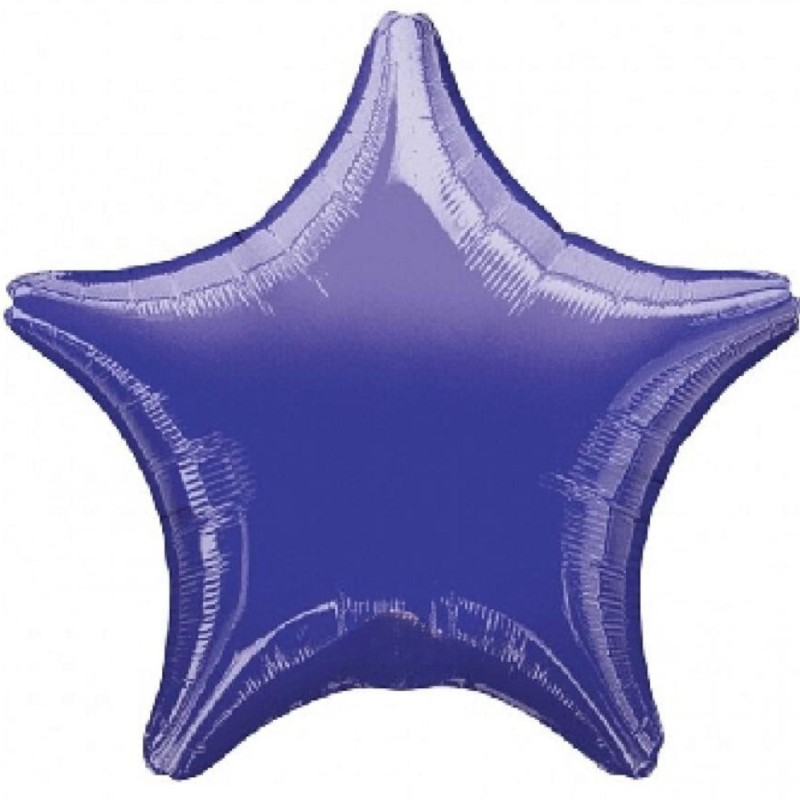 Foliowe Balony fioletowa gwiazda". 19"- 48 cm / 1 szt.