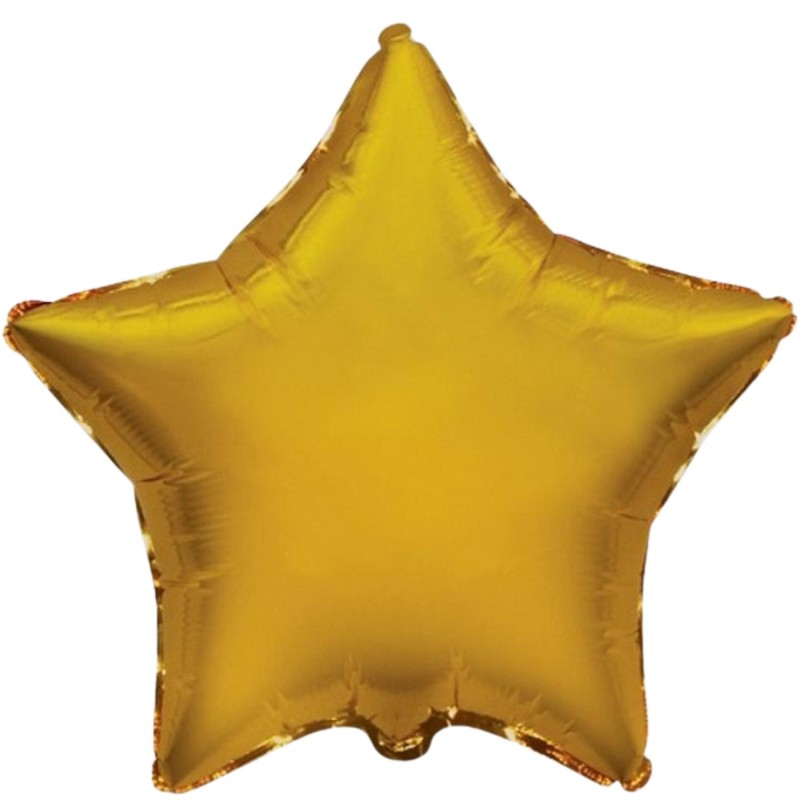 Foliowe Balony złota gwiazda. 30"- 76 cm / 1 szt.